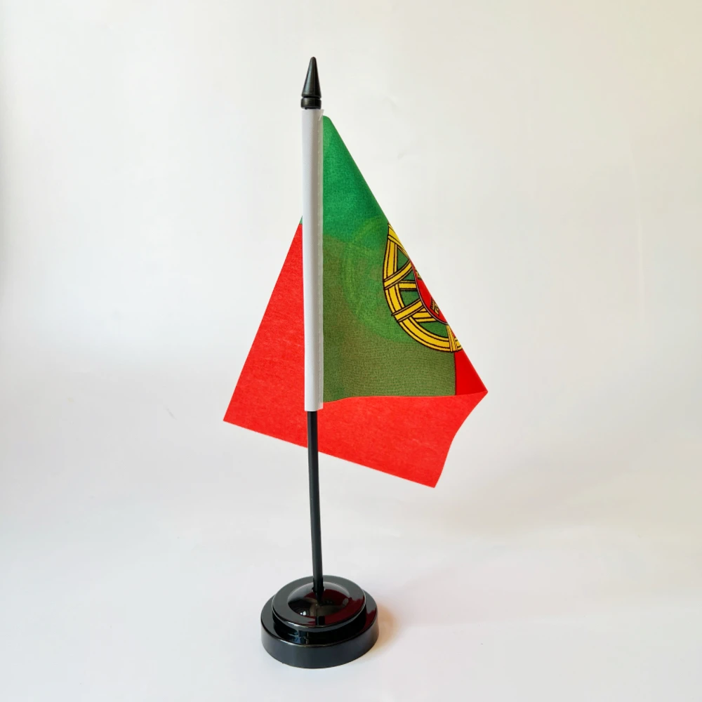 14x21cm Office Desk Flag of Portugal Flag the Republic of Portugal Banner Standard Hanging Banner