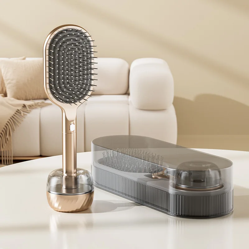 

Легкая роскошная расческа, антистатическая расческа на воздушной подушке, длинные волосы, сухие и влажные, массажная расческа двойного назначения со стальной иглой Qixi, подарочная коробка, щетка для волос