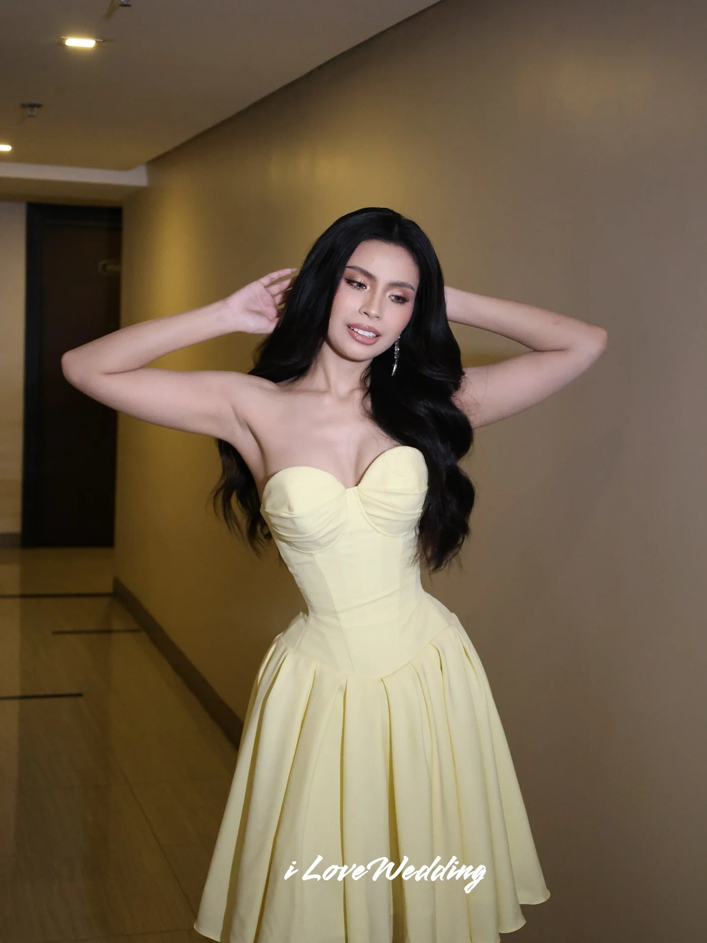 Light Yellow Sweetheart Cocktail Dress 2025 Sleeveless A-Line Homecoming Dress Mini Skirt Pleated Wedding Party Dress Customized