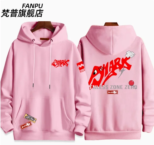 Anime Zenless Zone Zero Ellen Joe Hooded Hoodie Cosplay Autumn Winter Men Women Coat Loose Jacket Tops