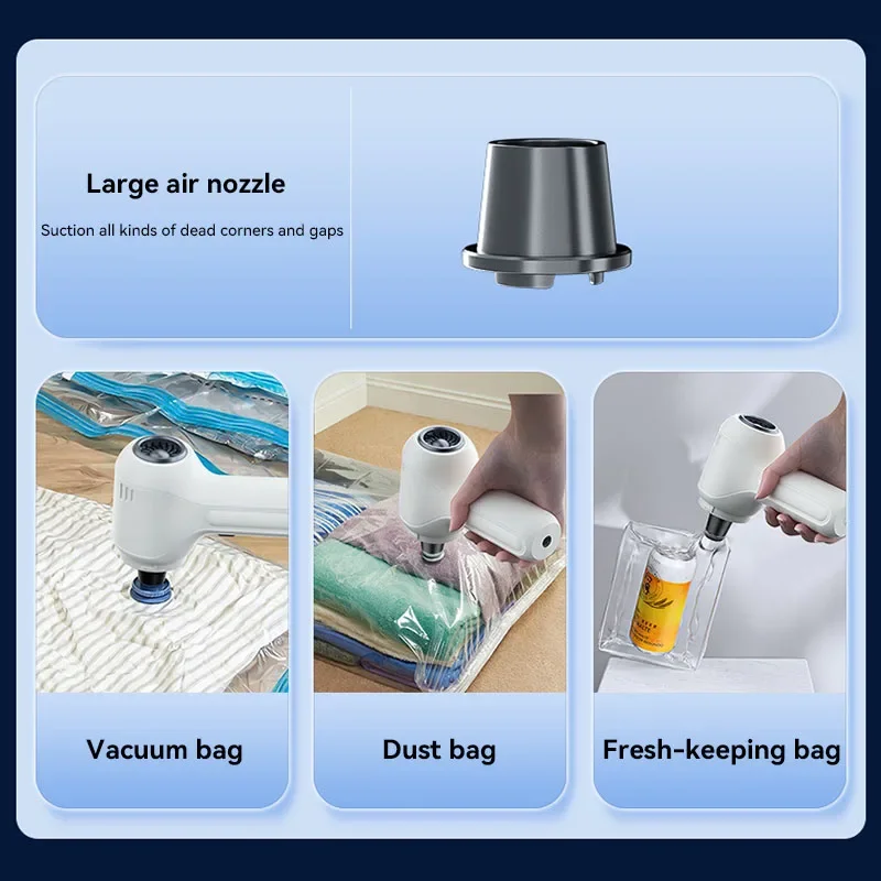 Auto Wireless Vacuum Cleaner Brushless Motor Multifunctional Strong Blowing/Suction Machine Handheld High Power Car Dust Remover