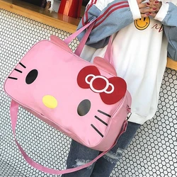 Sanrio Hello Kitty torba podróżna na ramię wodoodporna torba urocza walizka bagażowa o dużej pojemności na co dzień uniwersalna torebka przenośna torba sportowa