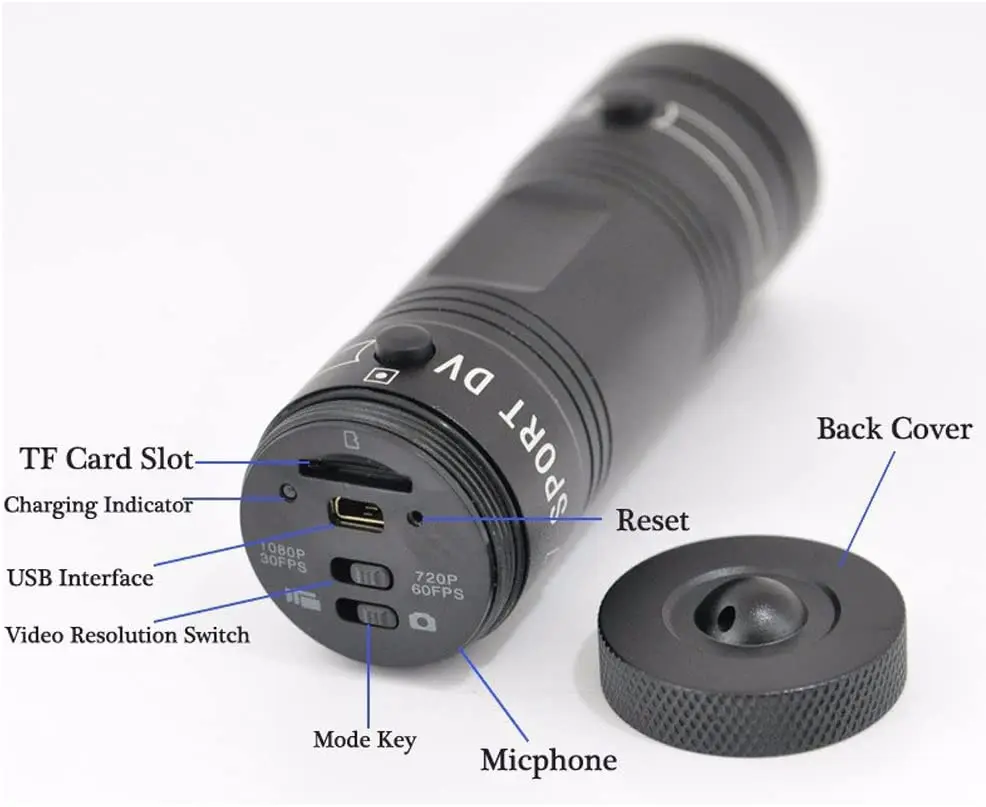 F9 عمل كاميرا كامل HD 1080P دراجة نارية خوذة الكاميرا في الهواء الطلق الرياضة DV فيديو DVR مسجل الصوت داش كام لسيارة دراجة