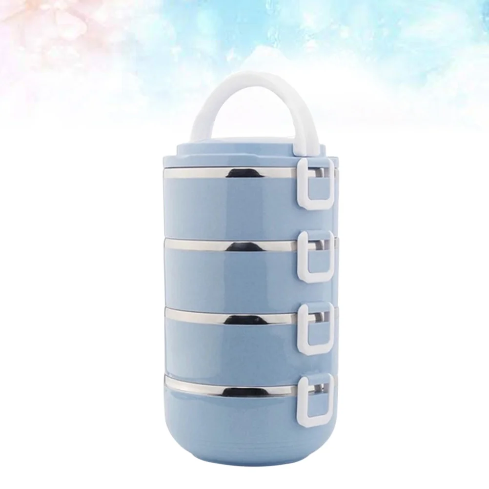 

Lunch Box Four Layers Stainless Steel Bento Portable Bento For Picnic Camping Lunch Box Outdoor Food Container