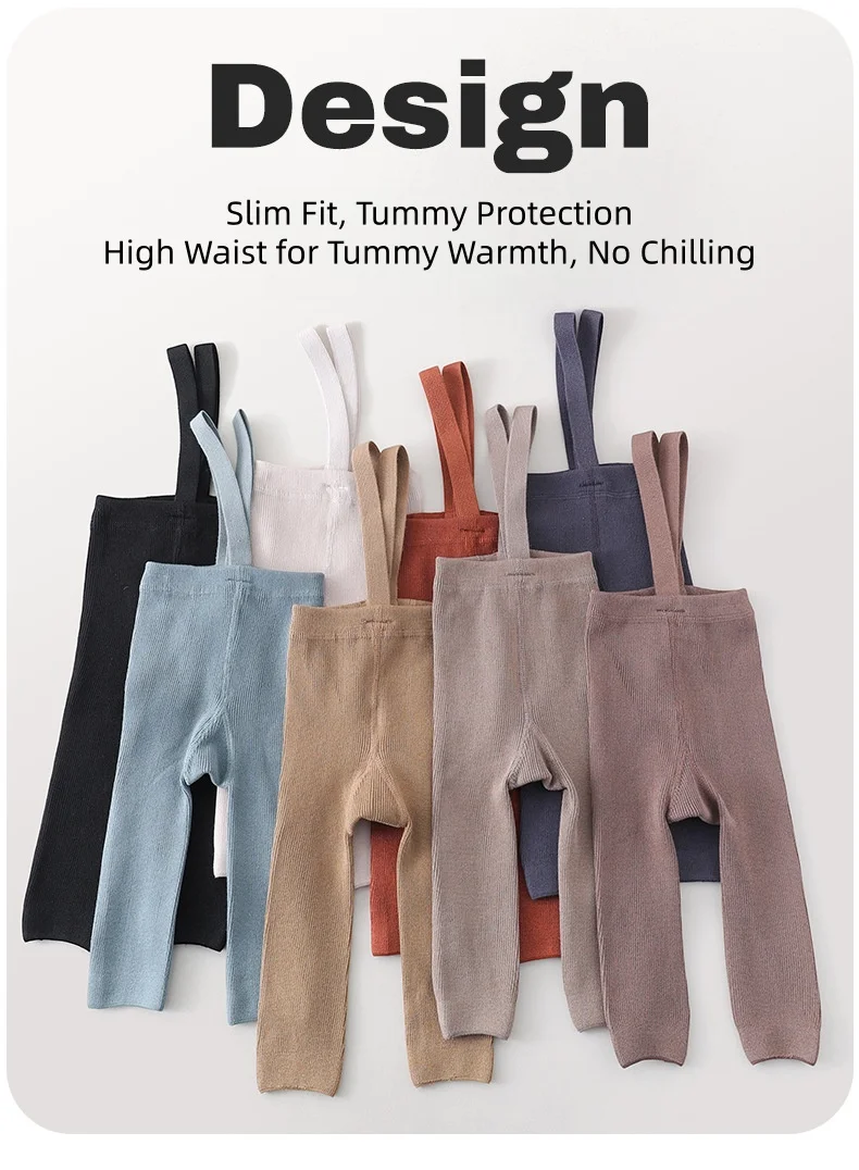 0-2T Strumpfhosen für Neugeborene, 8 Farben, Hosenträgerhosen, weiche, bequeme Leggings, Strumpfhosen für Kleinkinder, Jungen und Mädchen, Alltagskleidung – Detail 5
