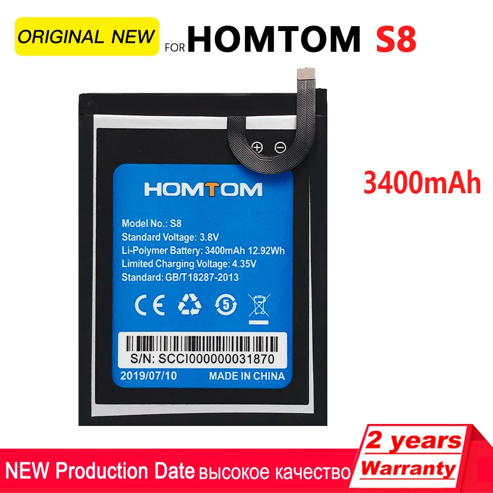 100% Original Rechargeable Phone Battery For Homtom HT50 HT70 S8 S55 S99 High Quality Batteria Batteries With Tracking number