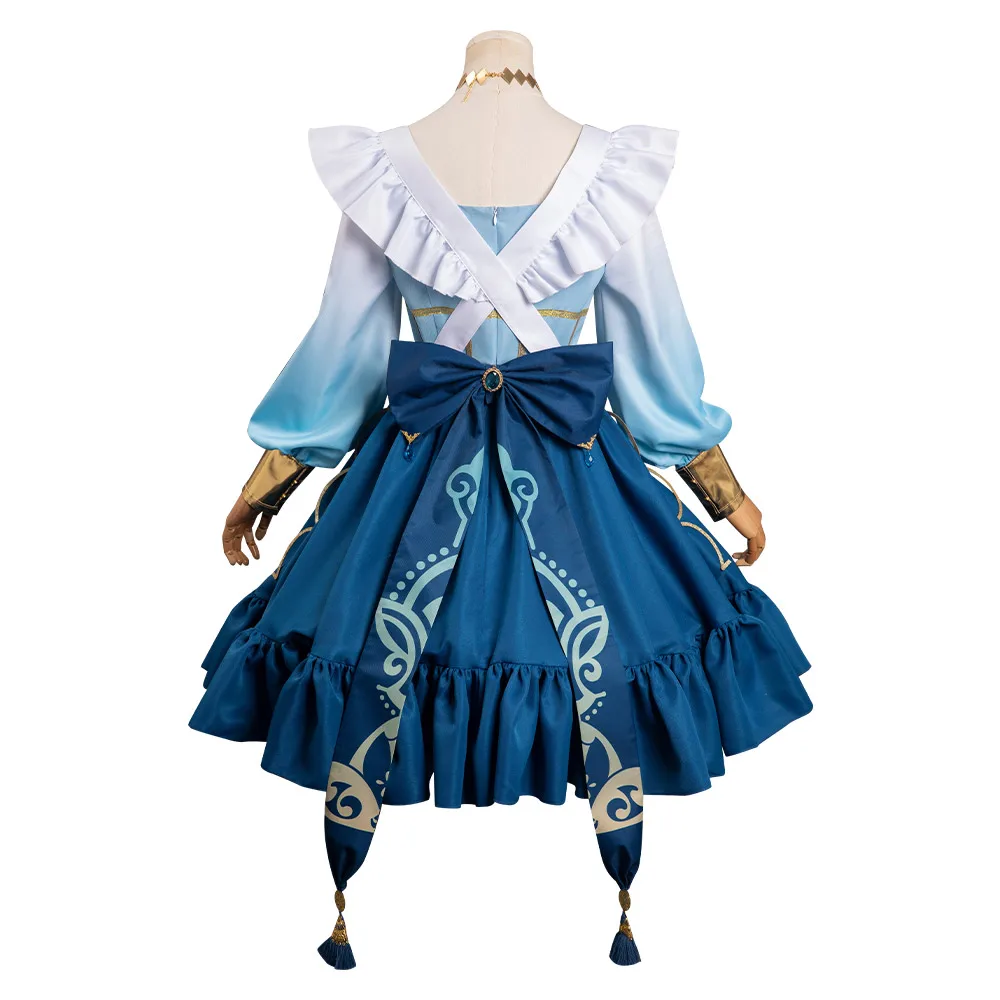 Nilou cosplay vestido de empregada feminina perucas traje anime jogo genshin impacto roleplay fantasia terno feminino halloween carnaval roupas