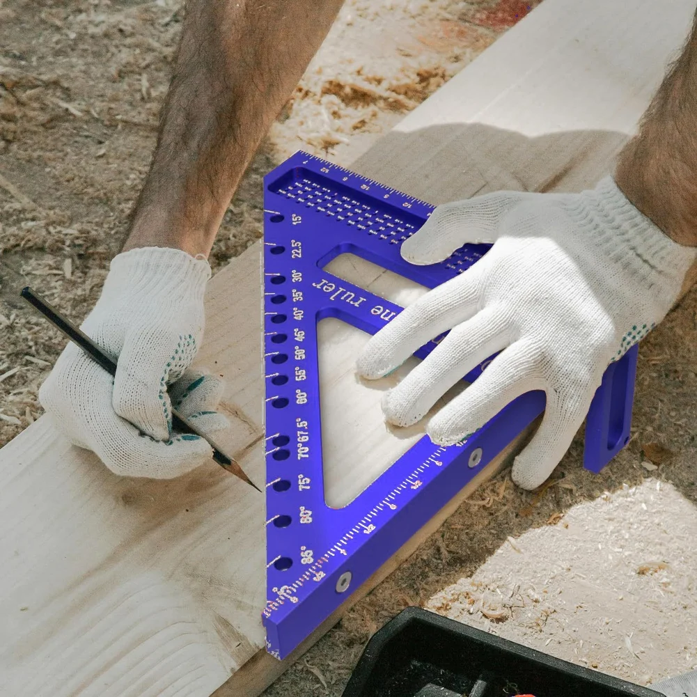 8.5 Inch Large Carpenter Square 3D Multi Angle Woodworking Ruler For DIY Projects Marking Measuring Cutting Layout Tools