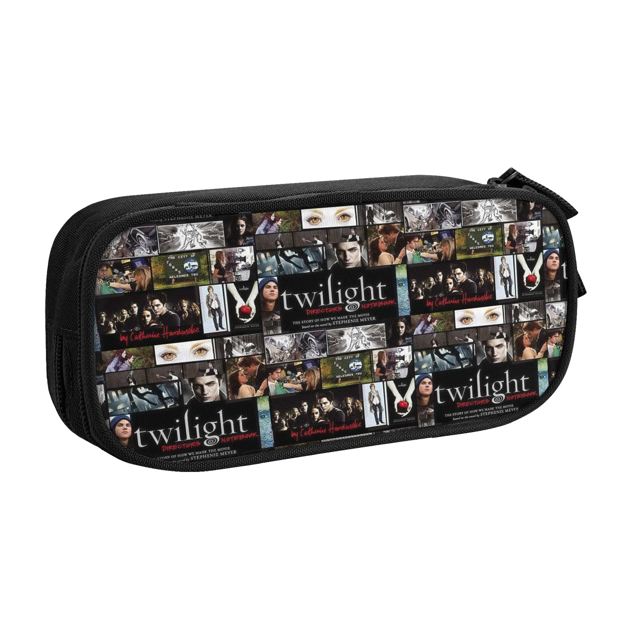 Pencil Cases for The Romantic T-Twilights Vampire S-Sagas Films Boys Girls Big Capacity Pen Box Bag Stationery