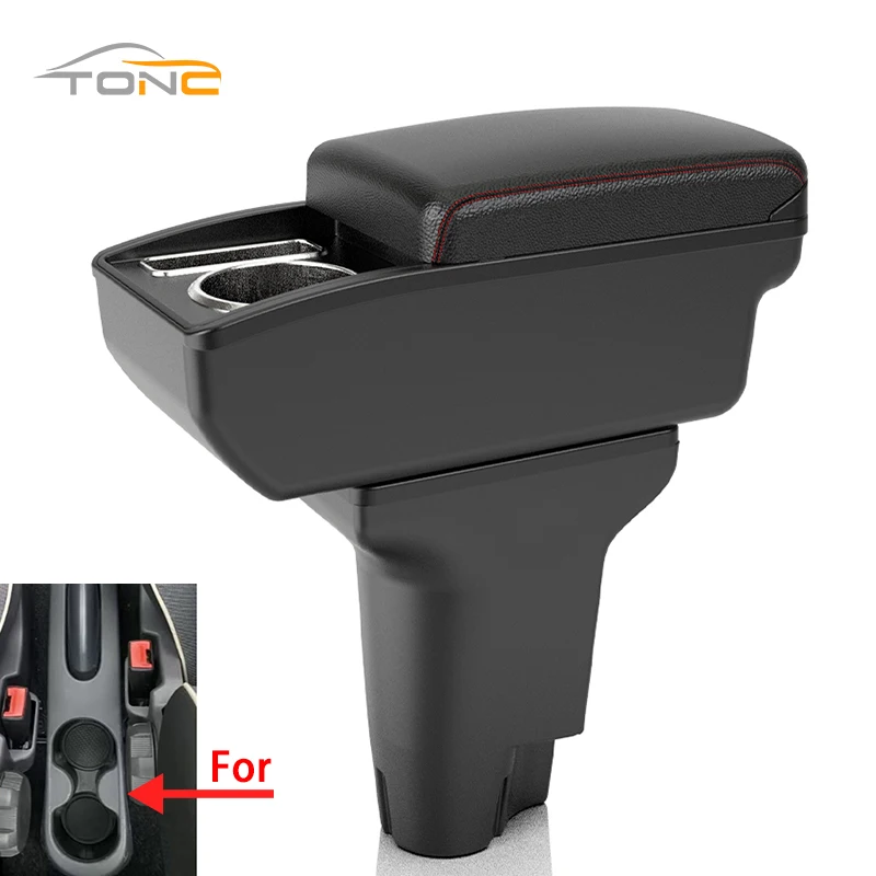 For Fiat 500 Armrest box Interior special Retrofit parts Center Car Armrest box Center Storage box with cup holder Auto parts