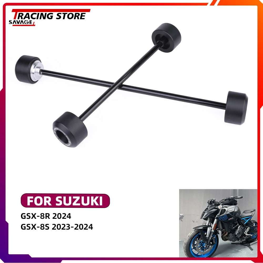 

2024 GSX8R GSX8S Motorylce Front Rear Wheel Axle Spindle Swingarm Slider Guard Crash Protector For Suzuki GSX-8R GSX-8S GSX 8