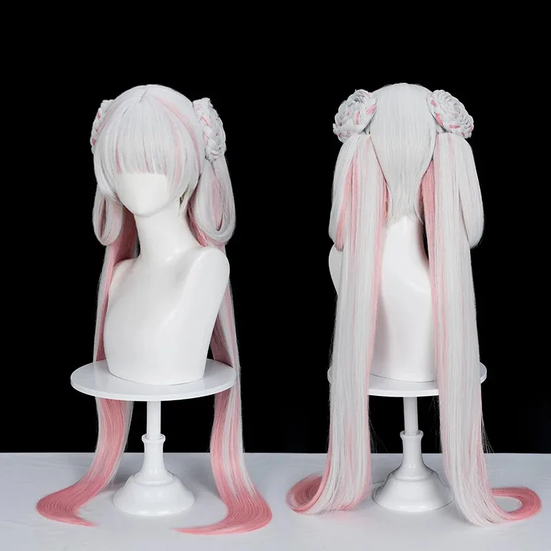 

CyGame Wuthering Waves Jinhsi Косплей Парик Peach Blossom Splash Jinhsi Hsi Косплей Древний Парик Для Хэллоуина Женщины Мужчины