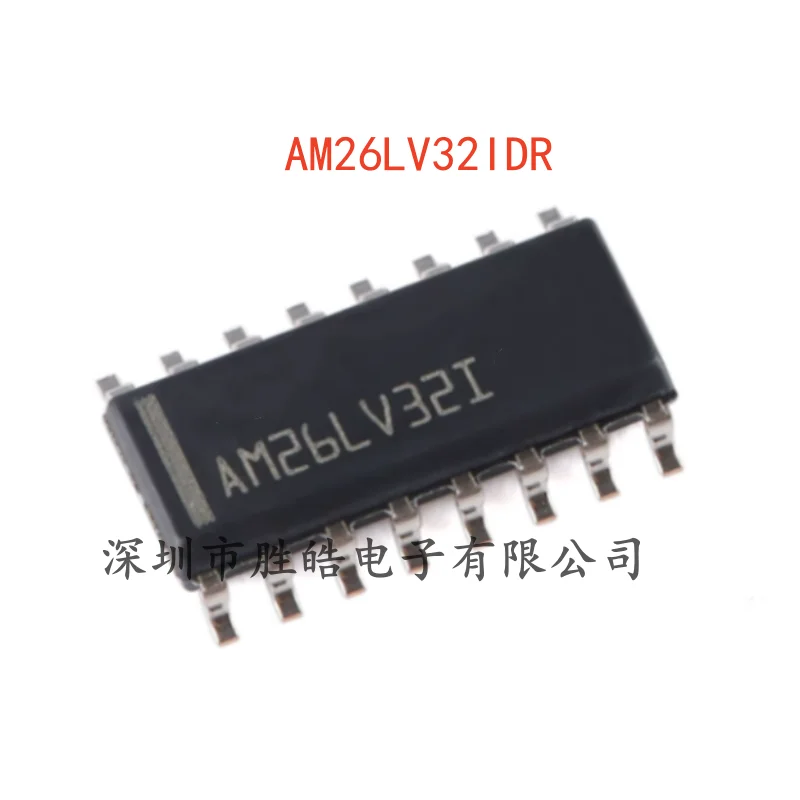 (5PCS)  NEW   AM26LV32IDR    Four-Way Differential Line Receiver Chip    SOIC-16    AM26LV32IDR    Integrated Circuit