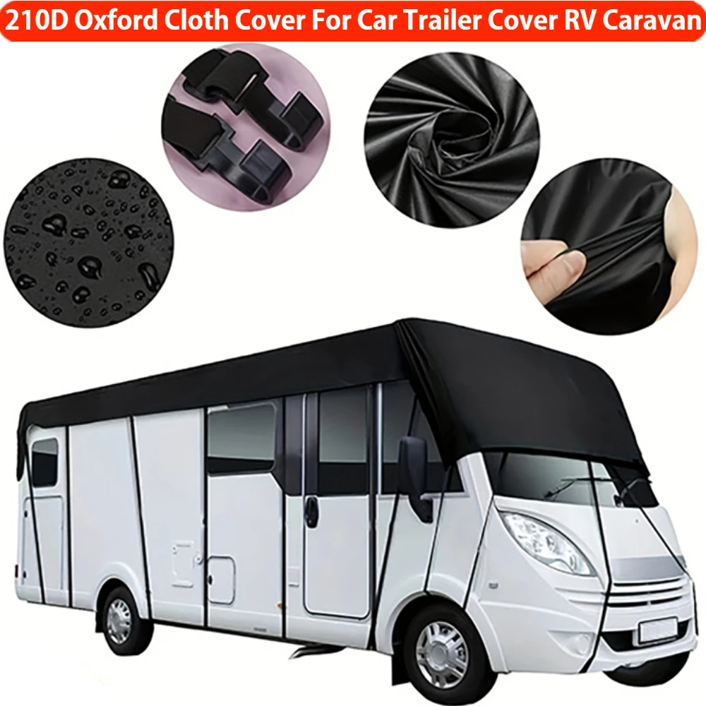 

210D ткань Оксфорд чехол на крышу автофургона водостойкий пылезащитный солнцезащитный козырек навес для кемпинга для автомобиля прицепа-фургона