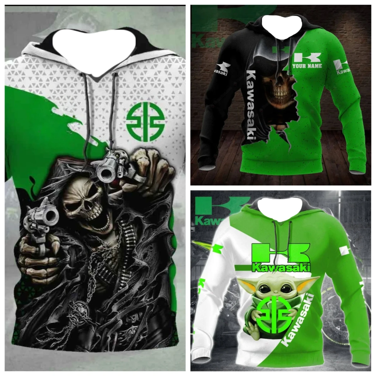 

Men Sweatshirt Kawasaki Sweatshirt Racing Suit Hooded Sweatshirt High-quality Motorcycle Uniform Road Cycling Casual Hoodies