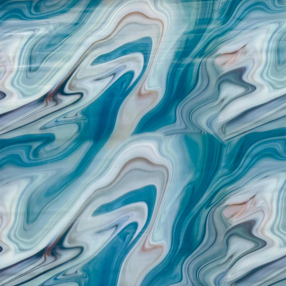0.5cm*2M Blue Marble Hydro Dip Film - Water Transfer Vinyl for Car Interior, Fluid Art Curved Surface Wrap, DIY Color Change 151