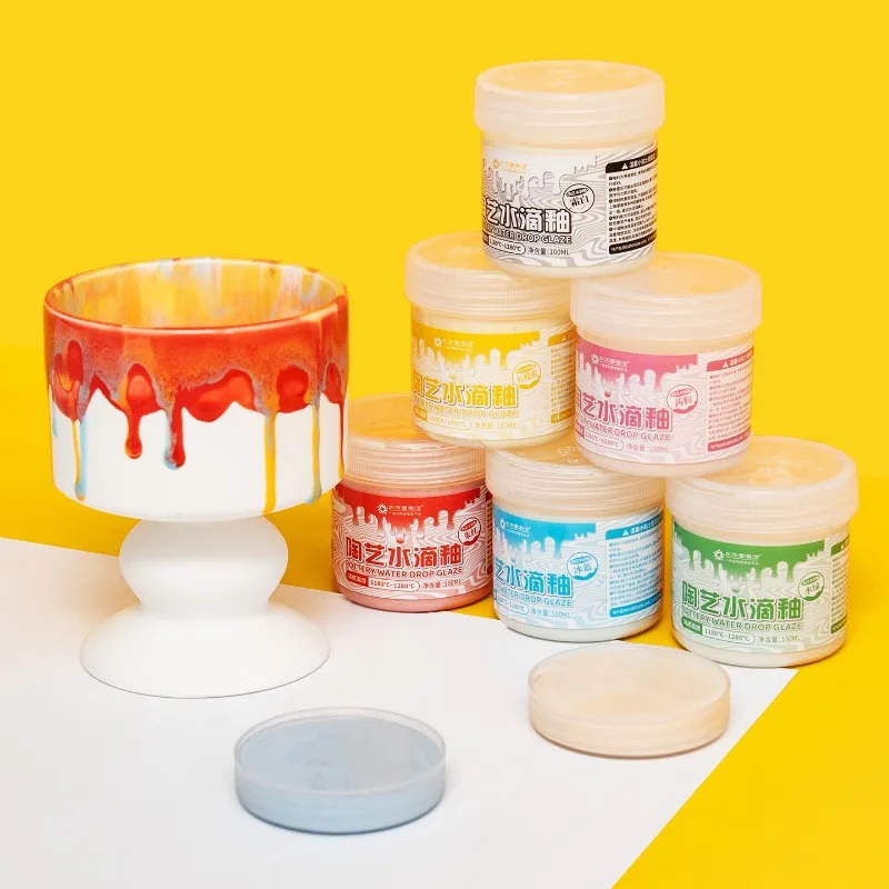 100ml Underglaze Color Paint 8 Colors Medium Temperature Ceramic Glaze DIY Pottery Hand Coloring Art Craft Pigment