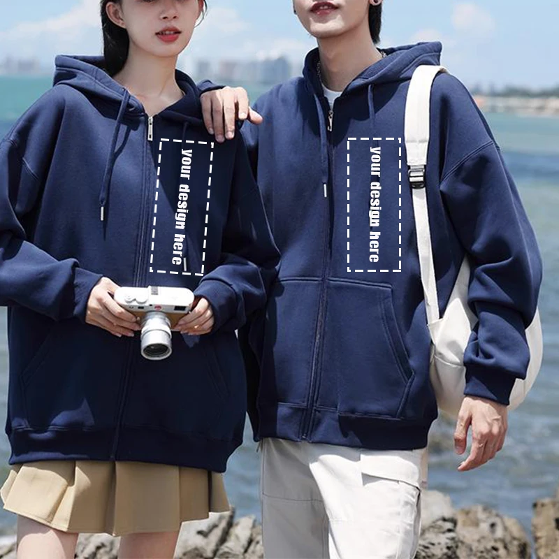 Felpa con cappuccio con cerniera di alta qualità - Pullover unisex in cotone (93% cotone, 700 g) con stampa logo gratuita, 1 pezzo minimo LS-3333