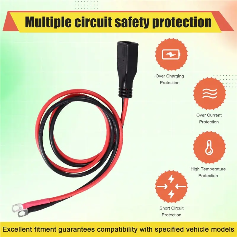 AB66-50A Extension Cable 8AWG, Expansion Adapter Cable For Ecoflow Delta, Extra Battery Cable