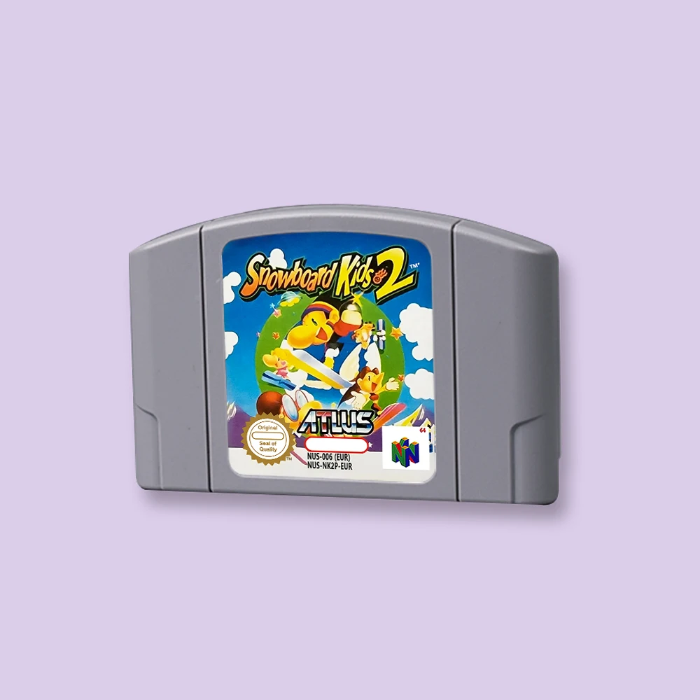 for Snowboard Kids 2  64bit  game card for EUR PAL version N64 video game console English language