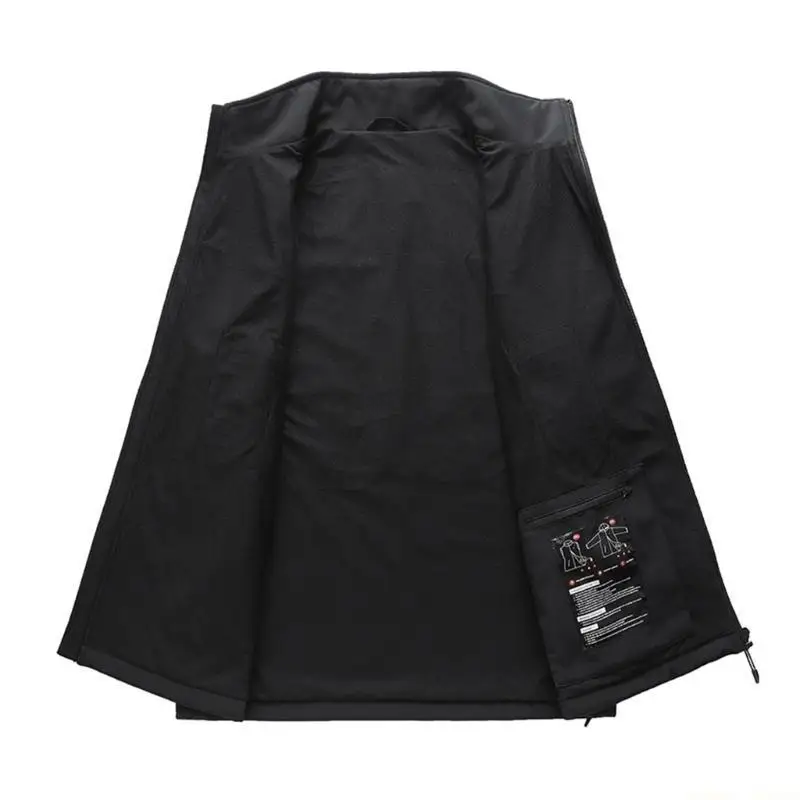 

31BF USB Charging Men's Heated Vest with 3 Heat Control and 9 Heating Sections Heating Jackets Outerwear for Chilly Days