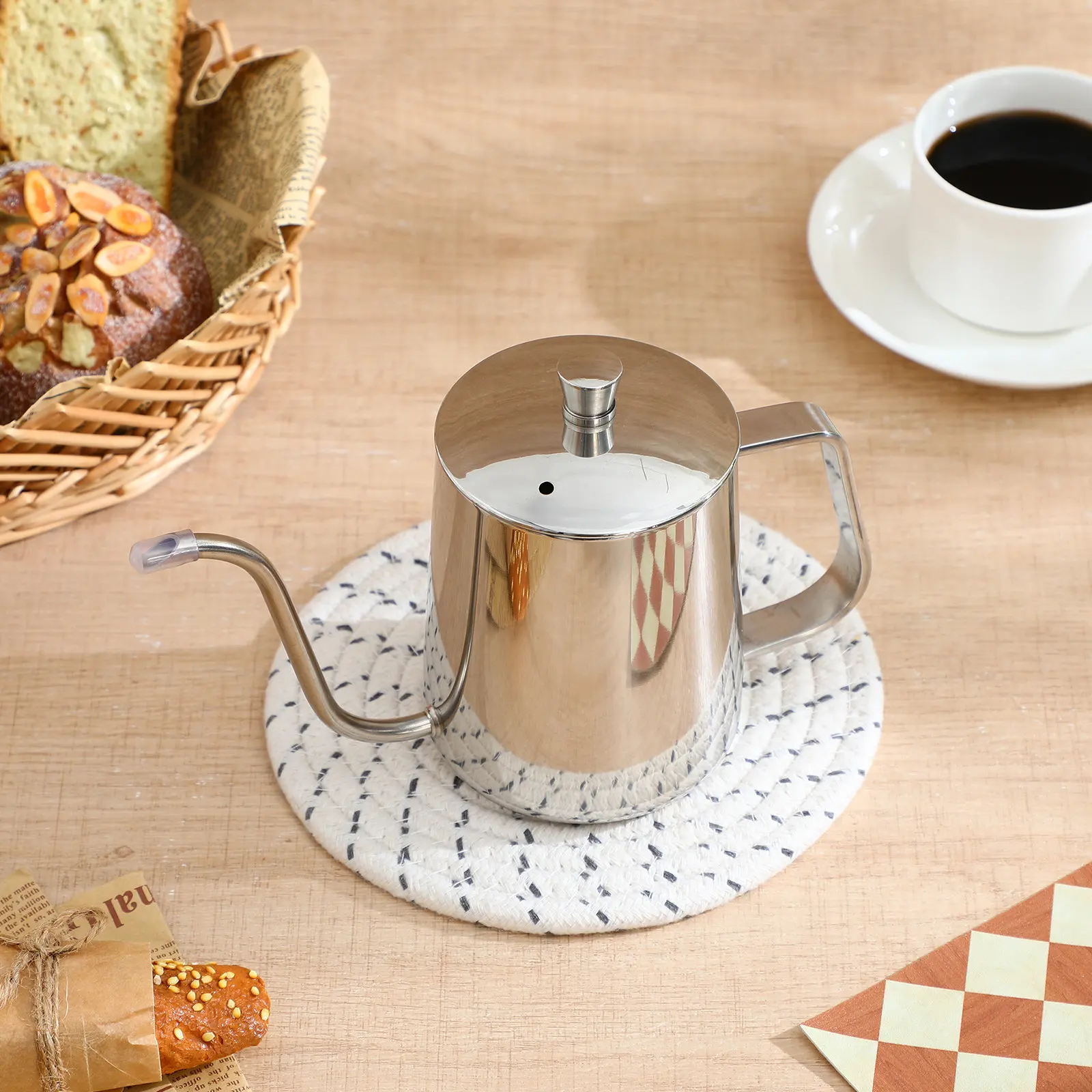 600Ml Stainless Steel Coffee B - đánh giá và giá Tea And Coffee Kettle