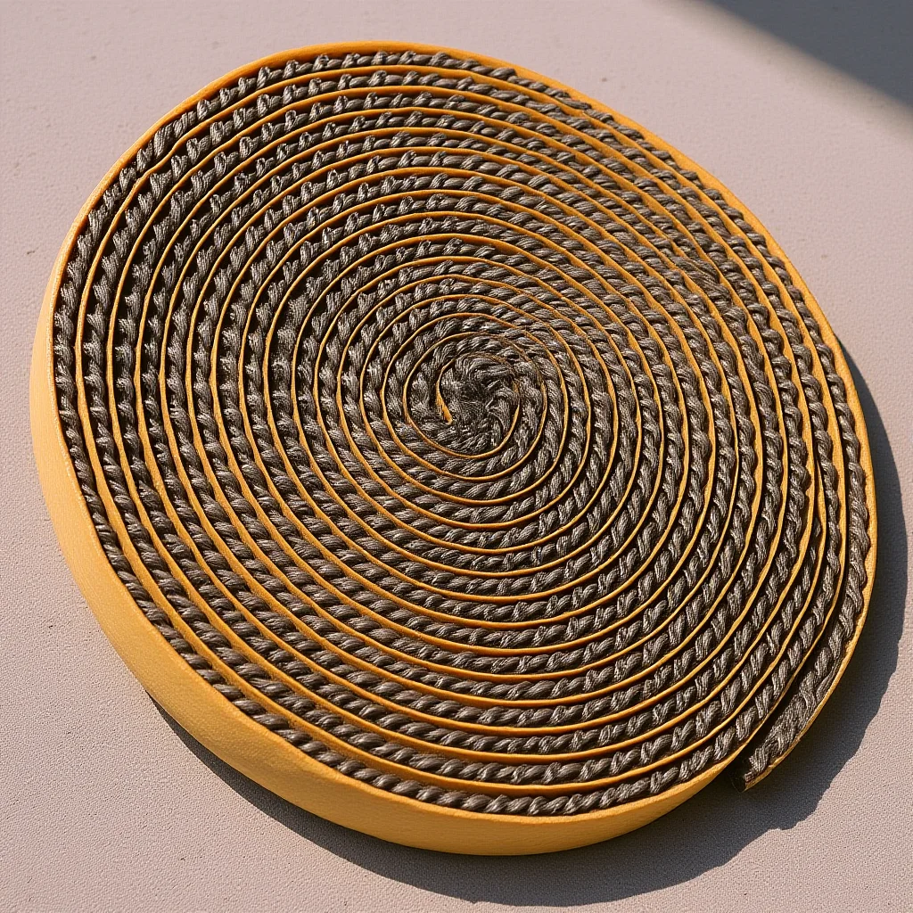 

Self Adhesive Seal Liner for Stove Heat Resistant Fire Rope Flat Design Energy Saving High Temp Gasket Stove Rope