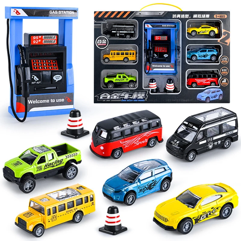 Children's Inertia Car Suit Engineering Cars Toy Boys Girls Imitation Inertial Engineering Car Children Toy City Vehicle Gifts