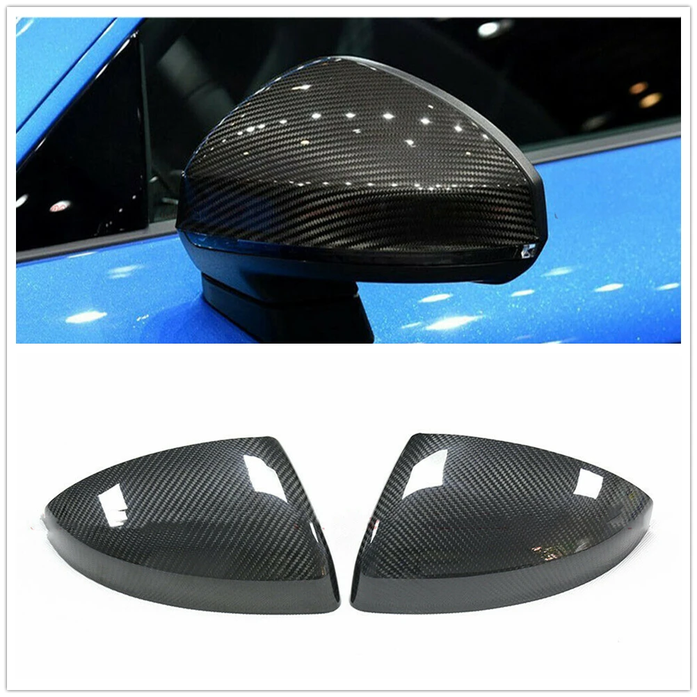 

Carbon Fiber Car Mirror Cover Add On Exterior Rear View Cap Rearview Reverse Shell Case For Audi R8 4S TT TTS TTRS MK3 2016-2021