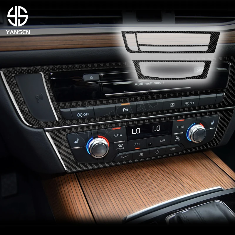 

Air Conditioning Control Panel Decor Trim Sticker For Audi A6 S6 C7 A7 S7 4G8 2012-2018 Car Interior Accessories