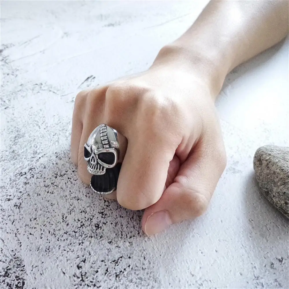 1/3/5PCS Mens Ring Bottle Openers Creative Skull Head Shape Silver Alloy Ring Accessories Skull Beer Bottle Opener Punk