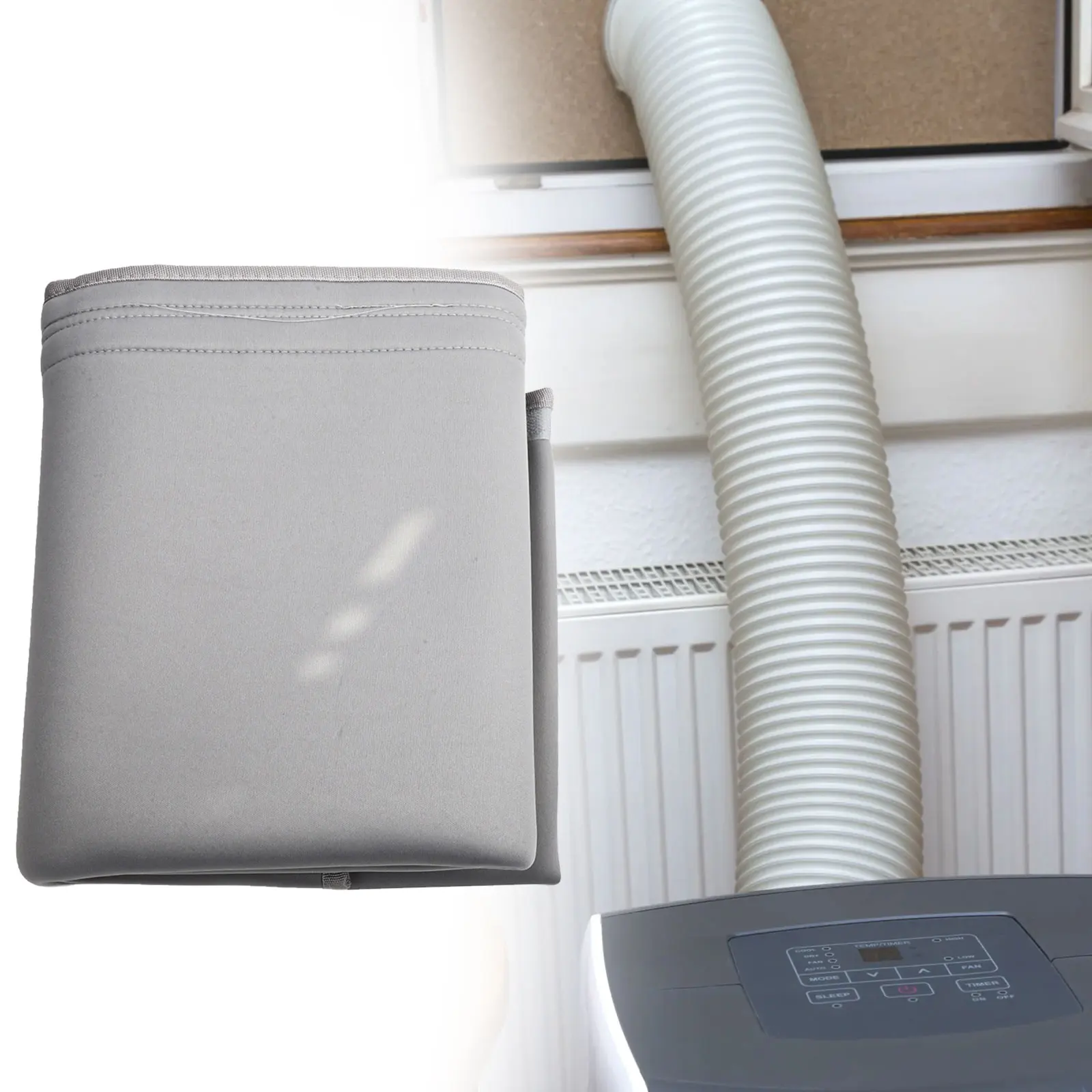 Heat Insulation Cover Conditioner Hose Cover High-quality Materials Light Gray Heat Insulation Hose Cover Light Gray
