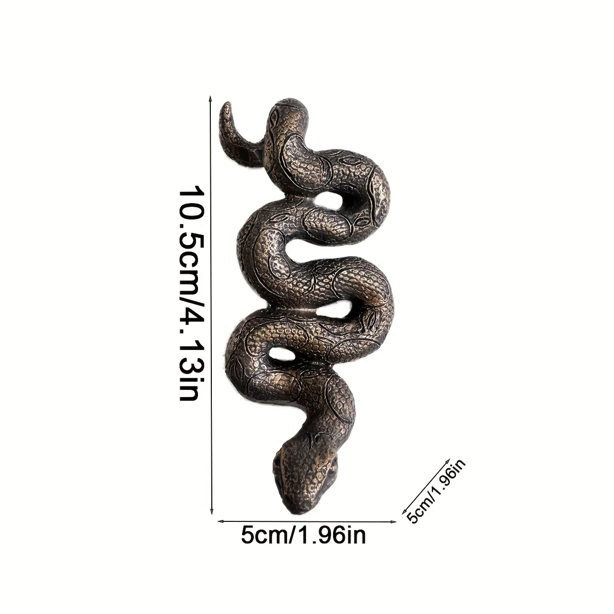 1 Stück Kopfüber-Schlange, Harz-Skulptur Gartendekoration, Outdoor-Harz-Statue, geeignet für den Garten - Keine Batterien erforderlich, ein Sammlerstück für Reptilienliebhaber – Detail 5