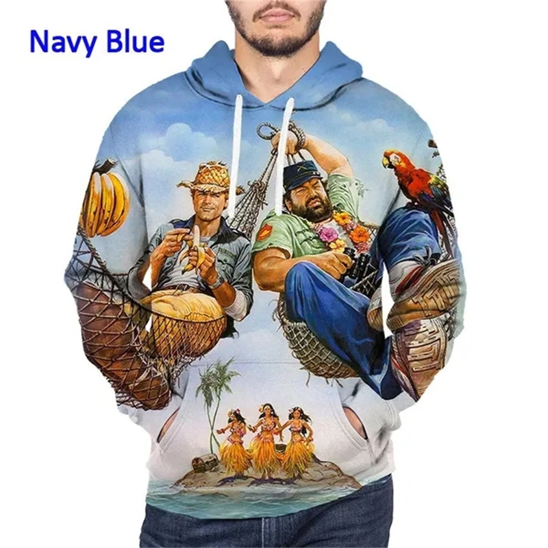 Summer New Style Terence Hill And Bud Spencer 3D Printed Hoodie Men And Women Funny Hip-hop Casual Fashion Cool Tops Sweatshirts