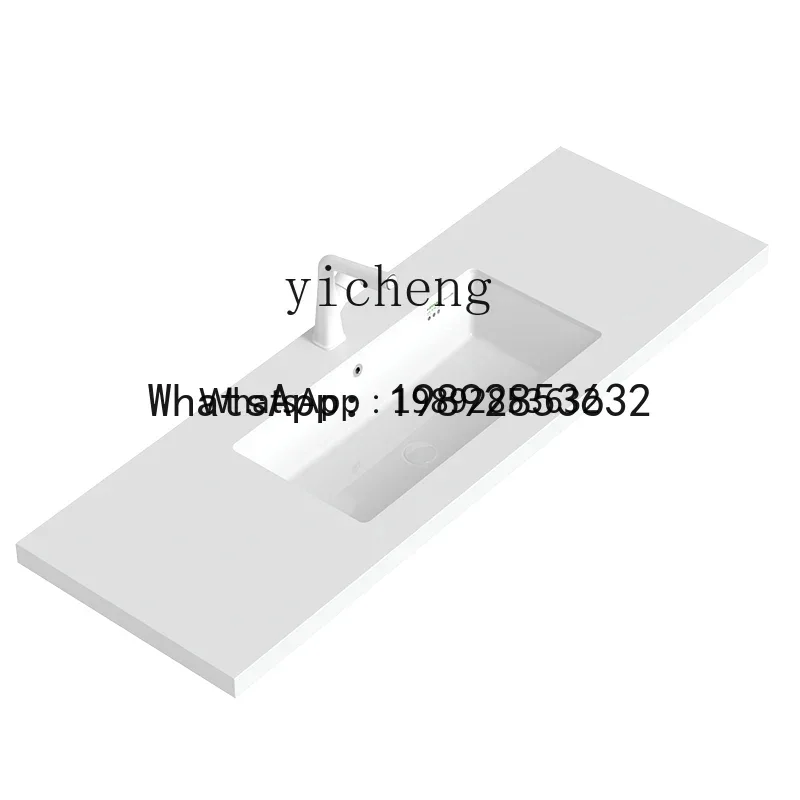 

LYY Ceramic Drop-in Sink Embedded Wash Basin Wash Basin Arc Bottom Square Large Size
