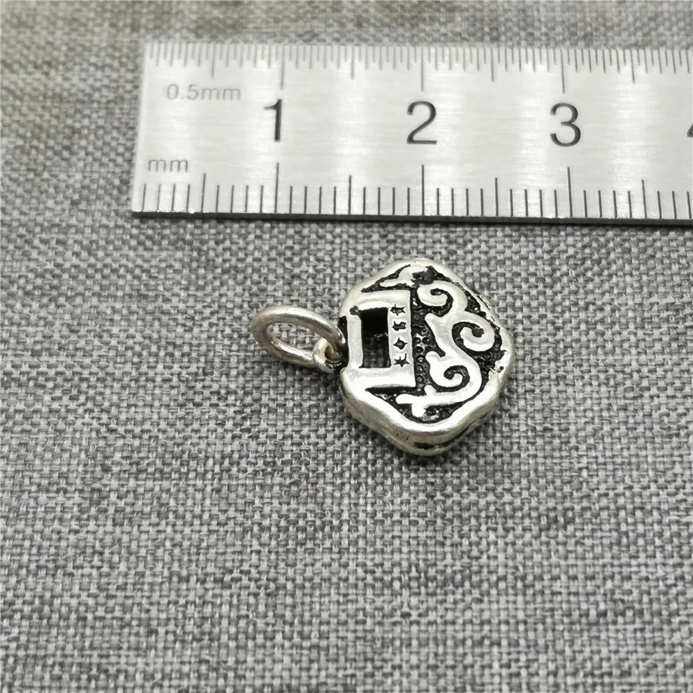 Spiral Longevity Lock Style Charm in 925 Sterling Silver for Bracelet and Necklace Making