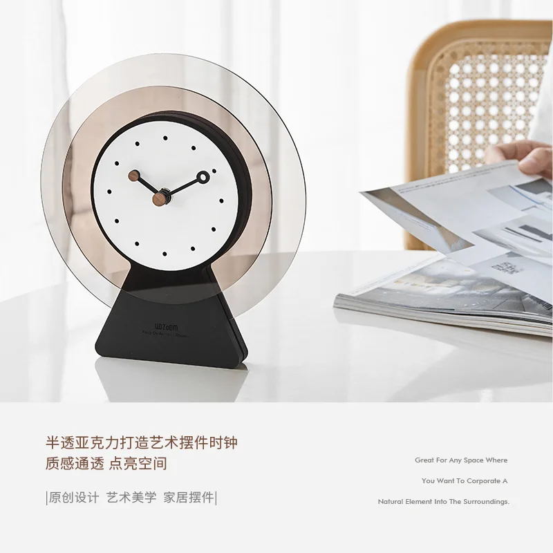

Clock, living room ornament, home decoration, office desktop TV cabinet, entrance, advanced sense
