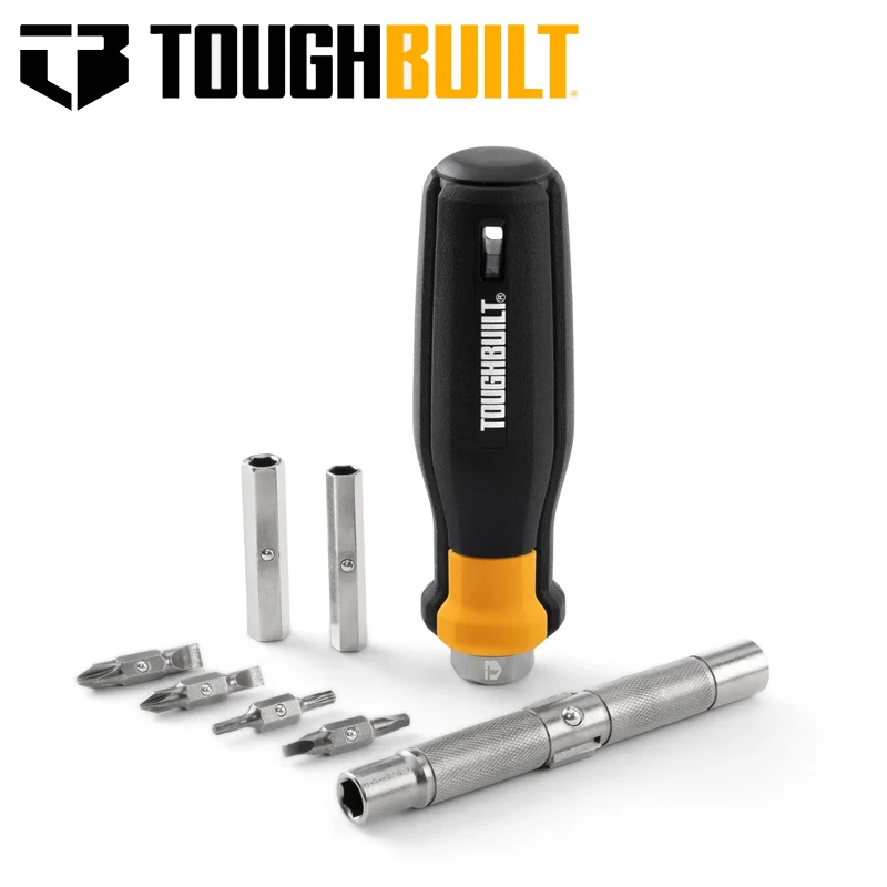 

Многофункциональный отверточный ключ TOUGHBULIT TB-H5-M-40 12-в-1 с черным хромированным покрытием, защита от ржавчины, прочный и долговечный ручной инструмент