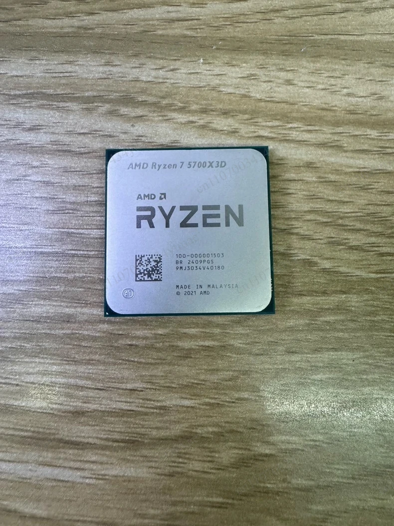 5700X3D 데스크탑 CPU 8코어 16스레드 105W AM4 프로세서 (X570 B550 DDR4 Ryzen 5000 시리즈용) 벌크 칩 썸네일 3