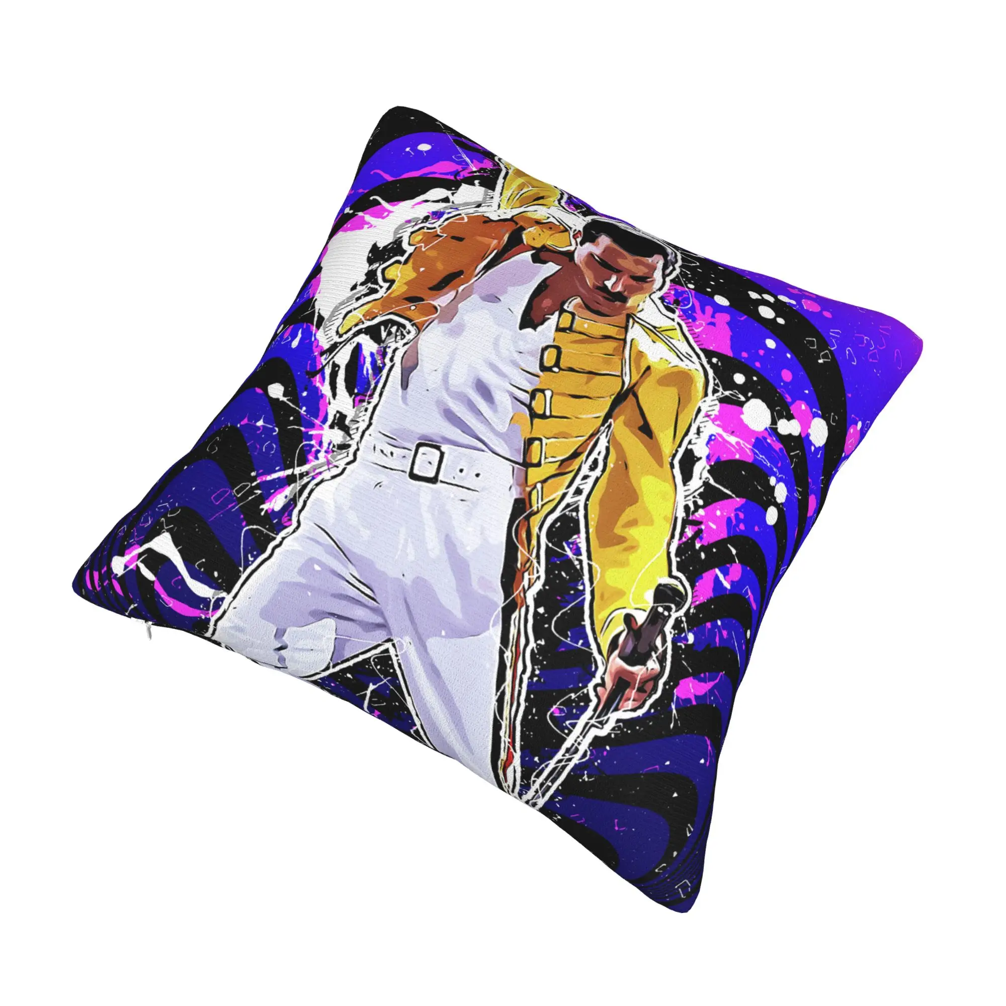 Nordic Freddie Mercury Cushion Cover for Sofa Soft  Throw Pillow Case Decoration