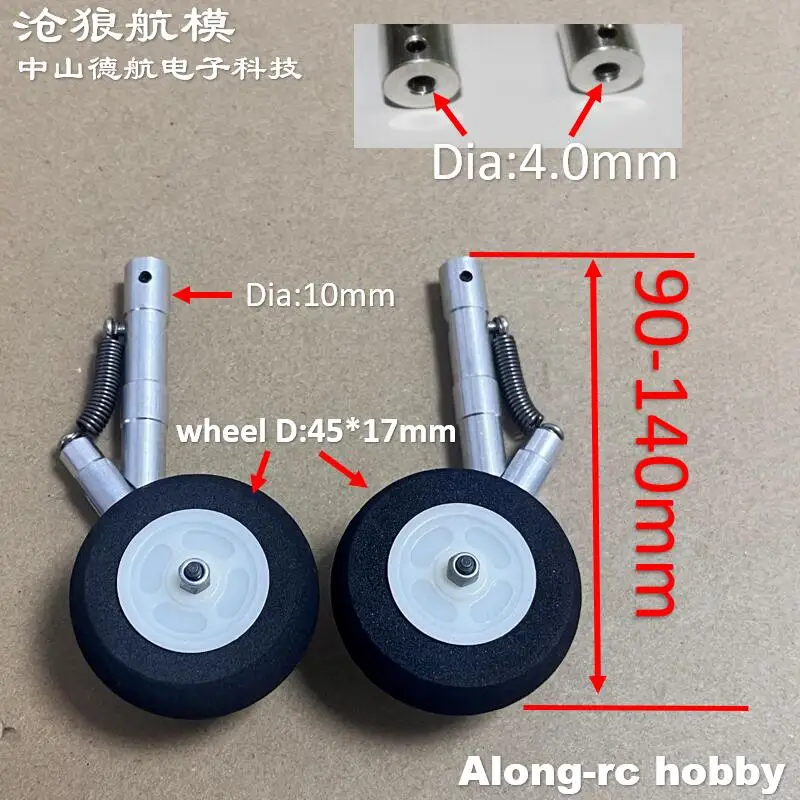 

2pcs Back Kneeling Landing Gear Worm Shock Damping Tripod suitable for RC Model Aircraft RC EDF JET Plane DIY spare part