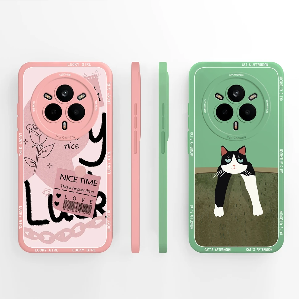 

Чехол для Realme 14 Pro + 5G Pretty Astronaut, жидкий силиконовый защитный чехол, задняя крышка для Realme 14 Pro Plus + Fundas Coque