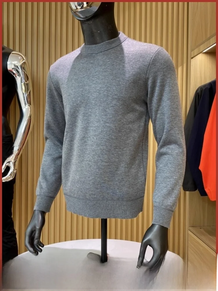 

Men's Modal Camere Knitted Sweater Fce Lined Base Layer irt Warm Faionable Ci Sle Winter Regular Fit Long Sve