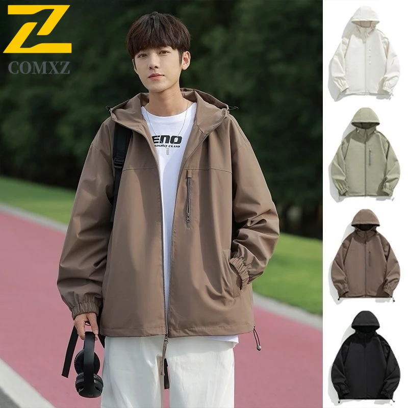 

Men Spring Autumn New Functional Workwear Outdoor Sport Casual Trend Jacket Lightweight Waterproof Street Style Windbreaker