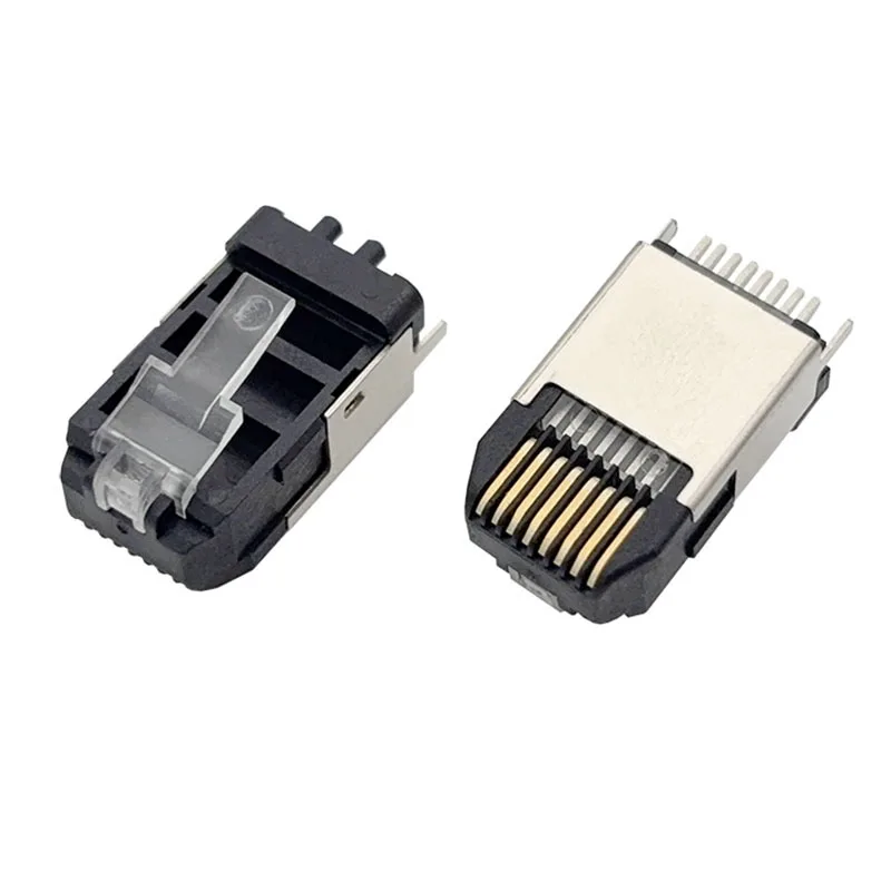 Shielded RJ45 8P8C Test Plug Network Communication Connector with/without Spring Contact