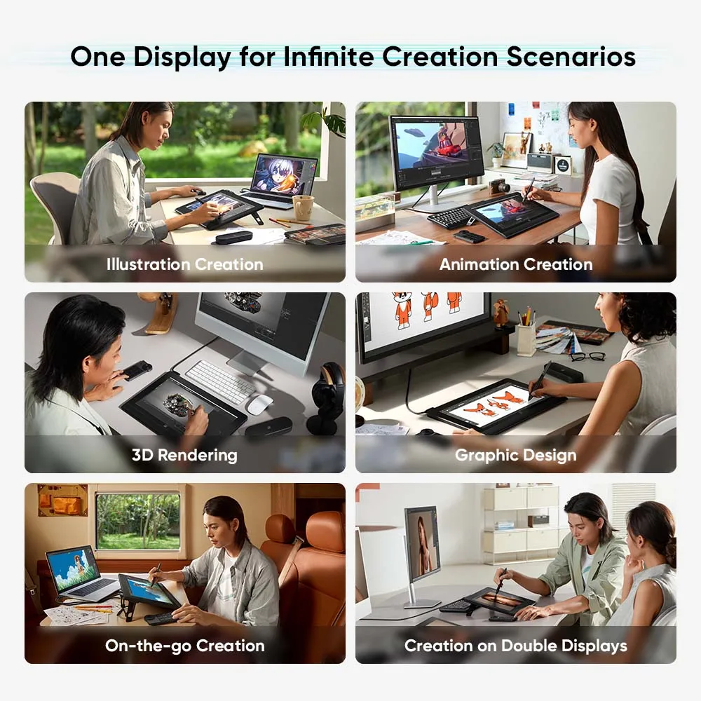 شاشة رسومات XPPen Artist Ultra 16 4K OLED شاشة رسم جديدة تعمل باللمس مع قلم مزدوج X3 Pro لرسوم متحركة النمذجة ثلاثية الأبعاد