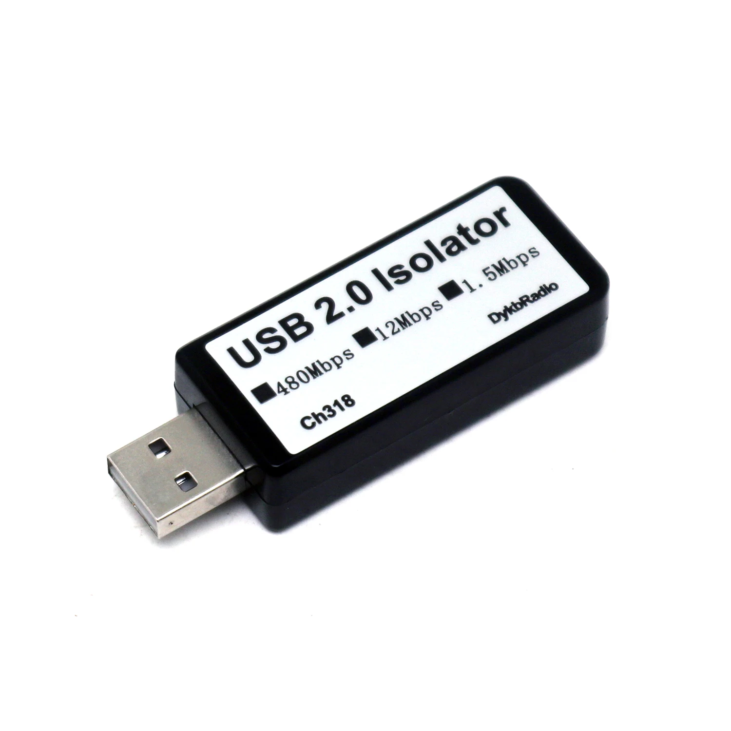 CH318T 480Mbps USB 2.0 Hochgeschwindigkeits-Isolator Isolationsschutz Isolierter USB-Hub für PC HDD/Beseitigung von Erdungsrauschen DAC/Audio