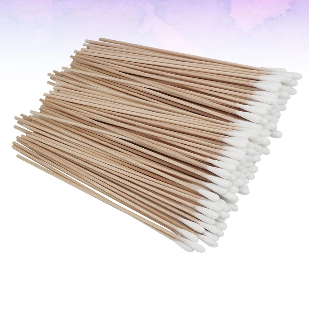 

500pcs Cotton Swabs Stick Ear Swab Tips Medical Swabsticks Disposable Applicators Tipped Cleaning Lips Eyeline Tattoo Makeup