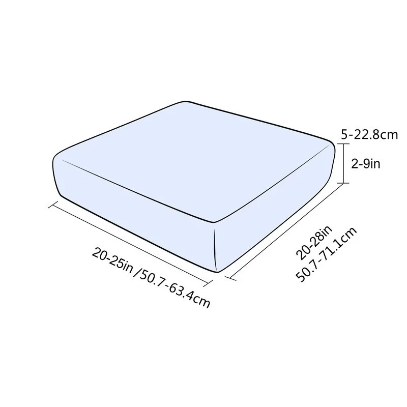 1/2/3 Seater Jacquard Outdoor Stretch Sofa Cushion Covers Single Anti-dirty Sectional Sofa Cover Soft Furnitur Protector Home