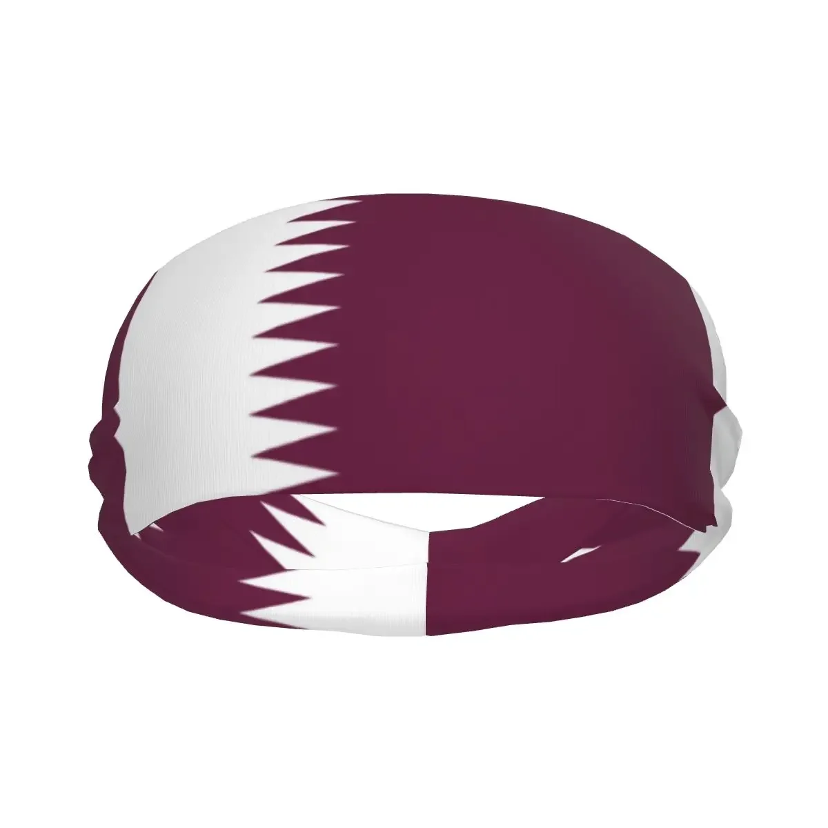 Sports Sweatband Breathable Headband Sweat Hair Head Band Qatar Flag Yoga Headband